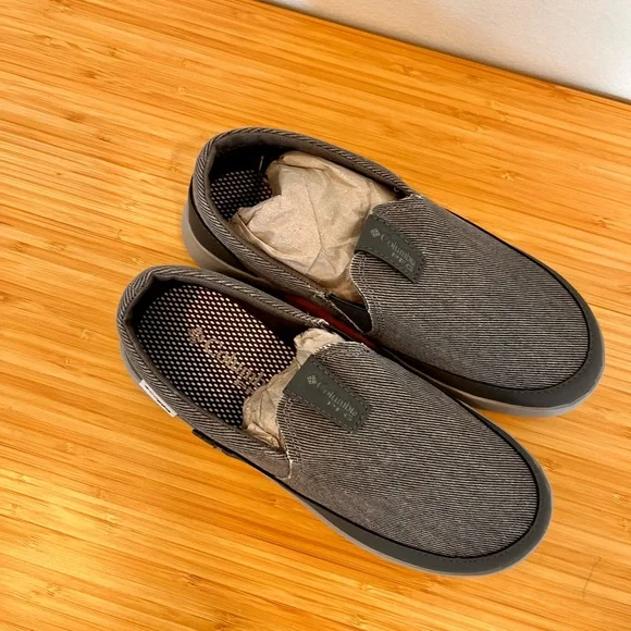 Columbia Youth Boy 4 PFG Grey Boatside Shoes NIB Summer Boat Fishing Gear - Picture 4 of 8